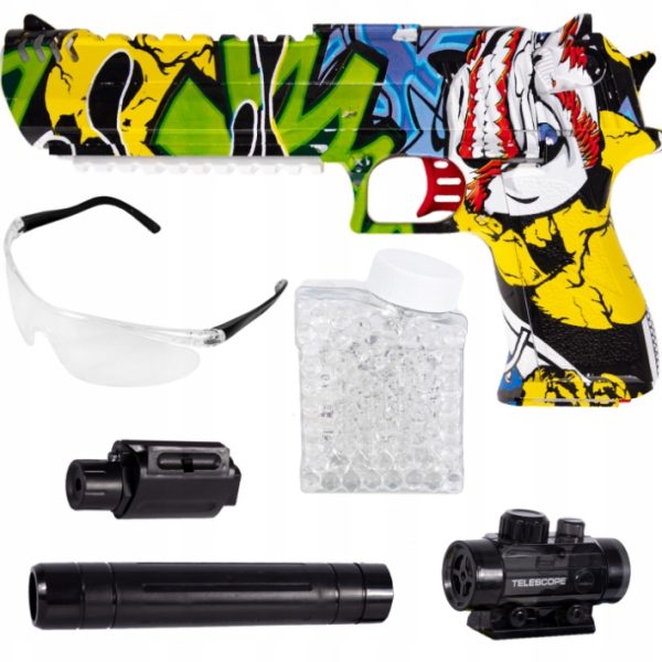 KARABIN PISTOLET|NA KULKI DO AUTOMAT |DEAGLE KULKI + ŻELOWE CS |AKCESORIA