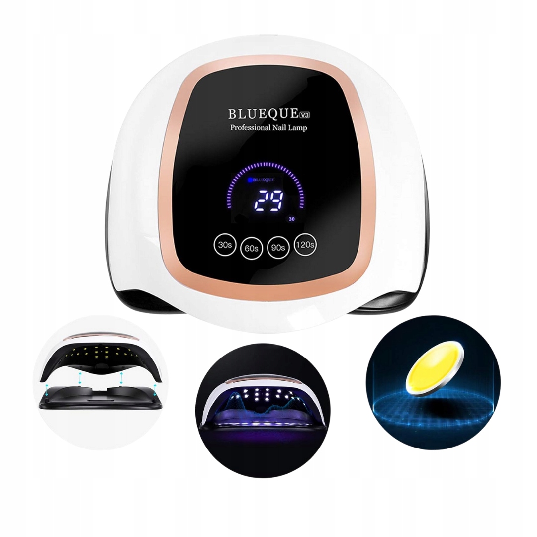 Suszarka do paznokci 168W lampa UV LED4 timery czujnik podczerwieni - obrazek 3