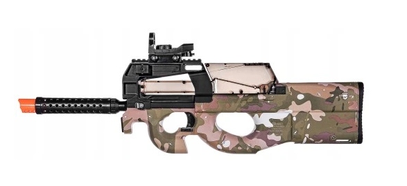 KARABIN PISTOLET P90 | NA KULKI DO AUTOMAT | KULKI + ŻELOWE CS | ZESTAW - obrazek 12