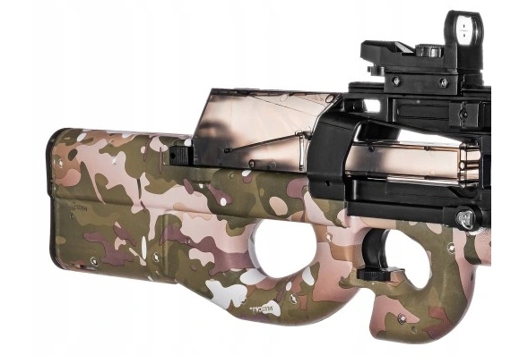 KARABIN PISTOLET P90 | NA KULKI DO AUTOMAT | KULKI + ŻELOWE CS | ZESTAW - obrazek 9