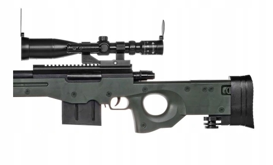 KARABIN PISTOLET SNAJPERSKI AWP NA KULKI + LASER LUNETA GUN - obrazek 7