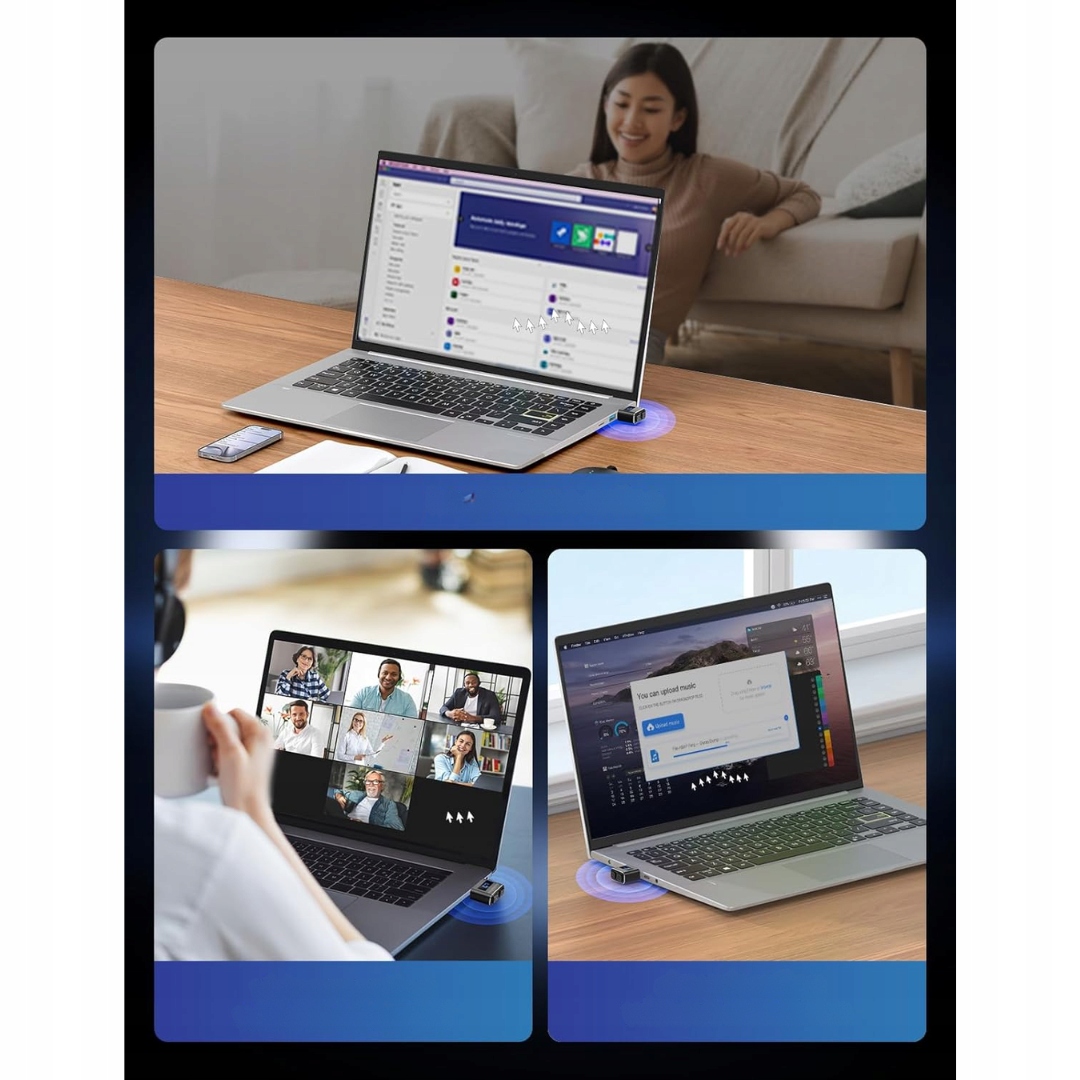 Metalowy Mouse Jiggler 3 Tryby LED Włącznik USB 5V Plug & Play Windows Mac - obrazek 7