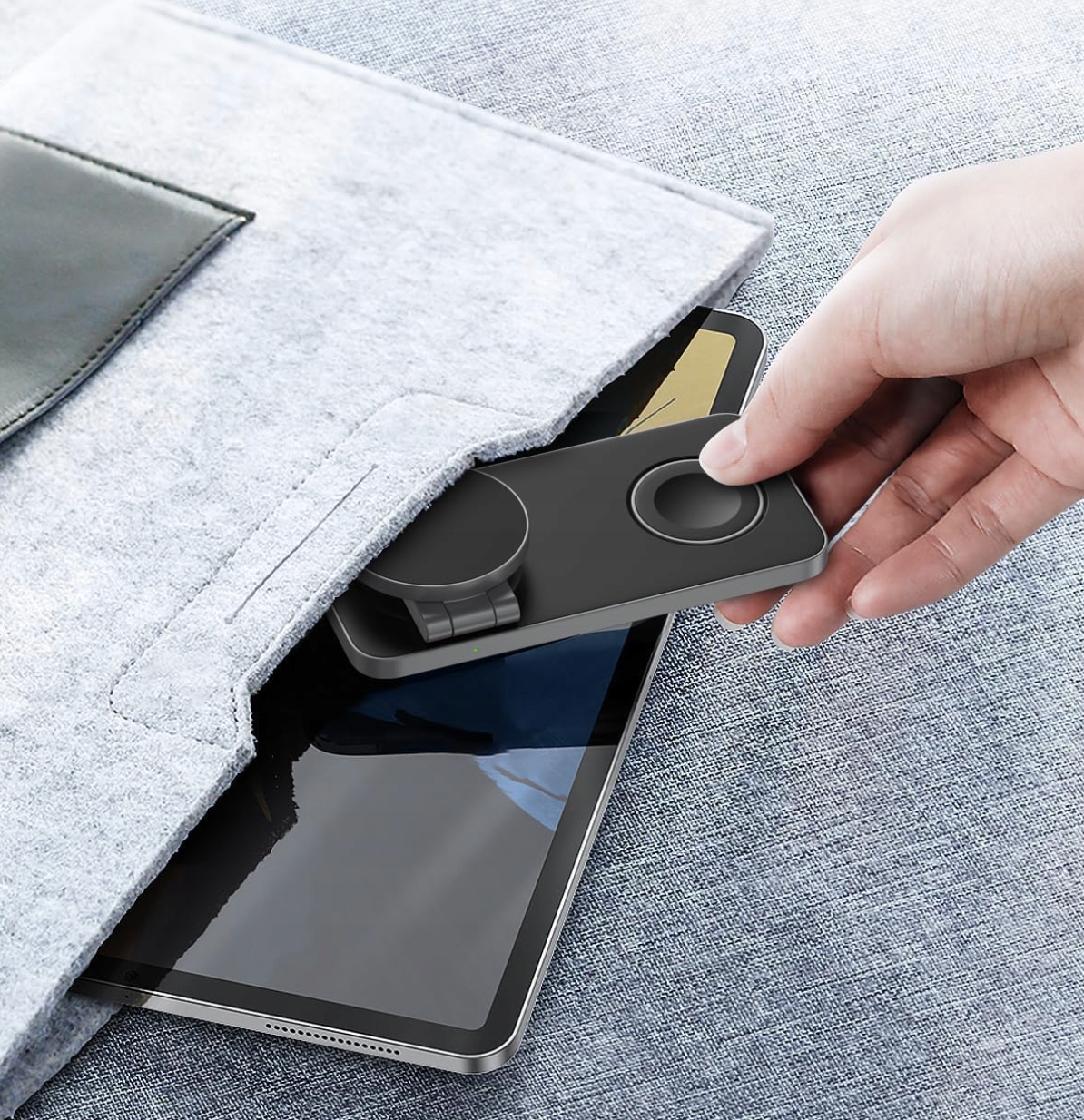 Bezprzewodowa Ładowarka Składana 3w1 a 3w1 MagSafe do Apple 15W USB-C - obrazek 7