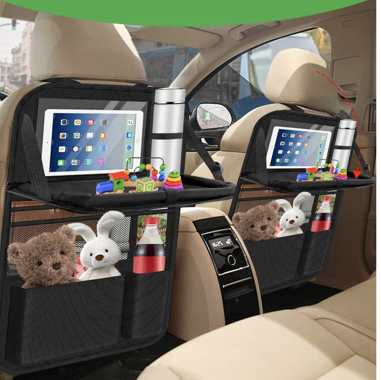 Organizer Samochodowy Ochraniacz Na Fotel Osłona Oparcie Na Tył Siedzenia - obrazek 2