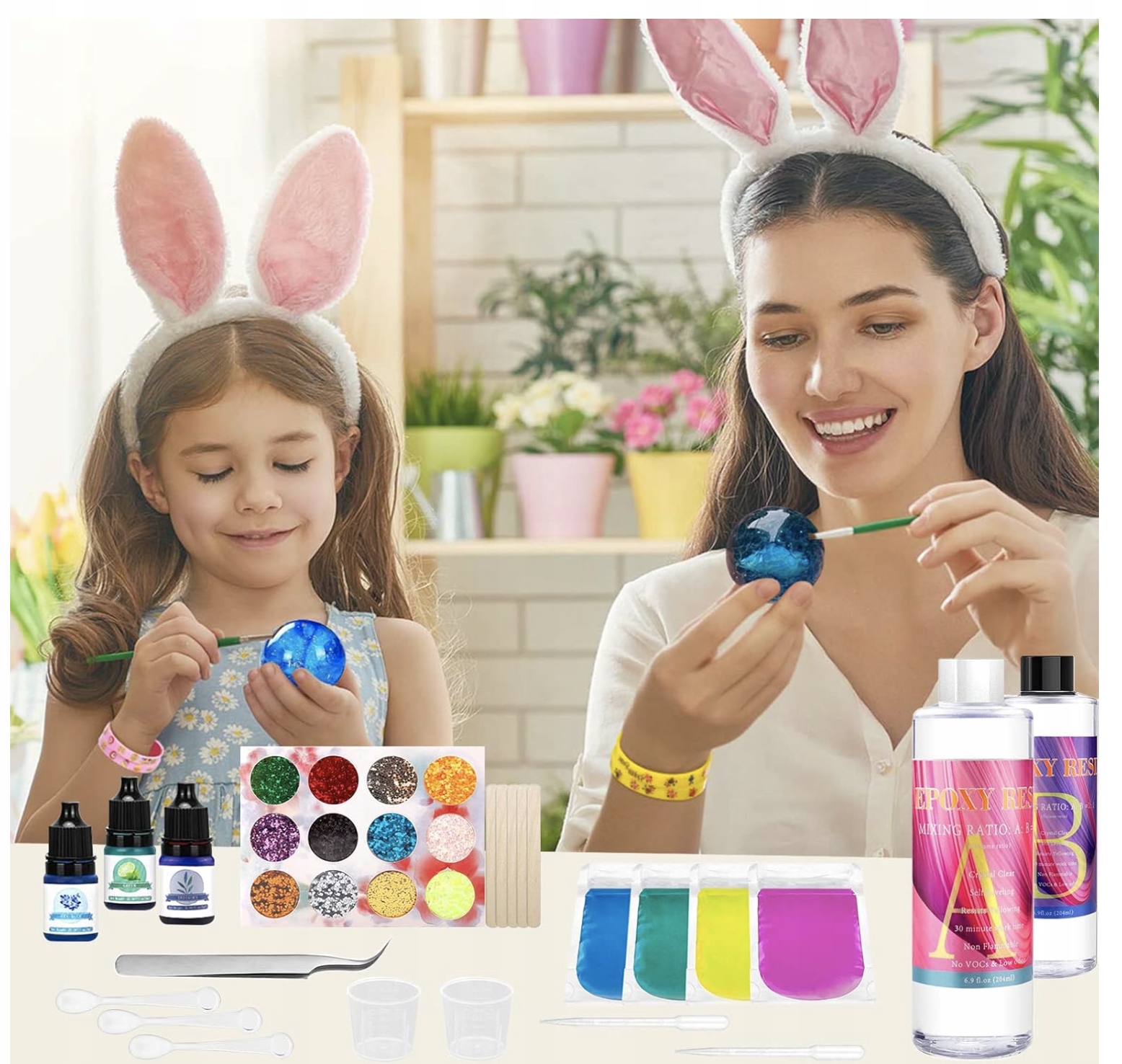 Kompletny Zestaw Żywicy Epoksydowej 2-składnikowej 400 ml do Biżuterii - obrazek 4