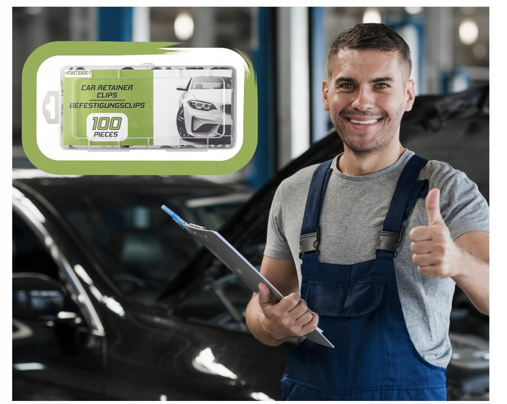 Zestaw 100 Klipsów Samochodowych do Tapicerki Karoserii 6 Rozmiarów - obrazek 3