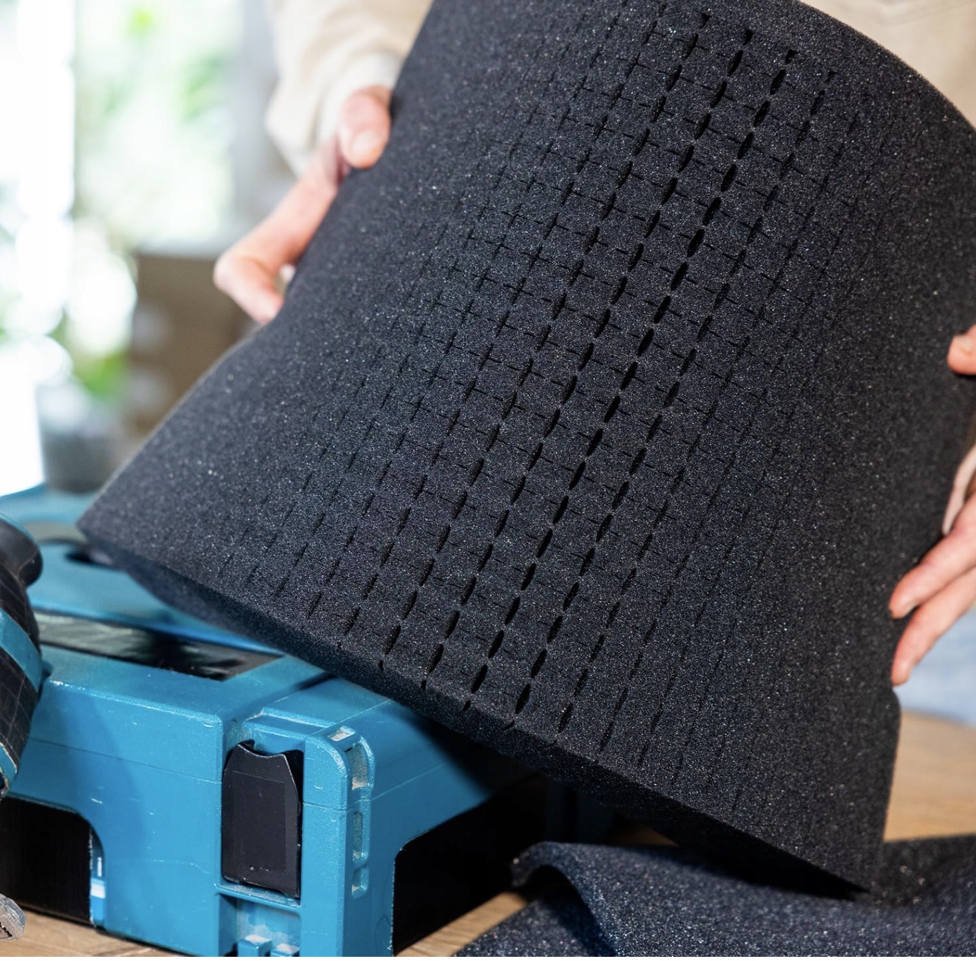 Pianka Rastrowa W Kostce Wkładka Do Walizki Narzędzi Sprzętu 440x315mm 10mm - obrazek 2