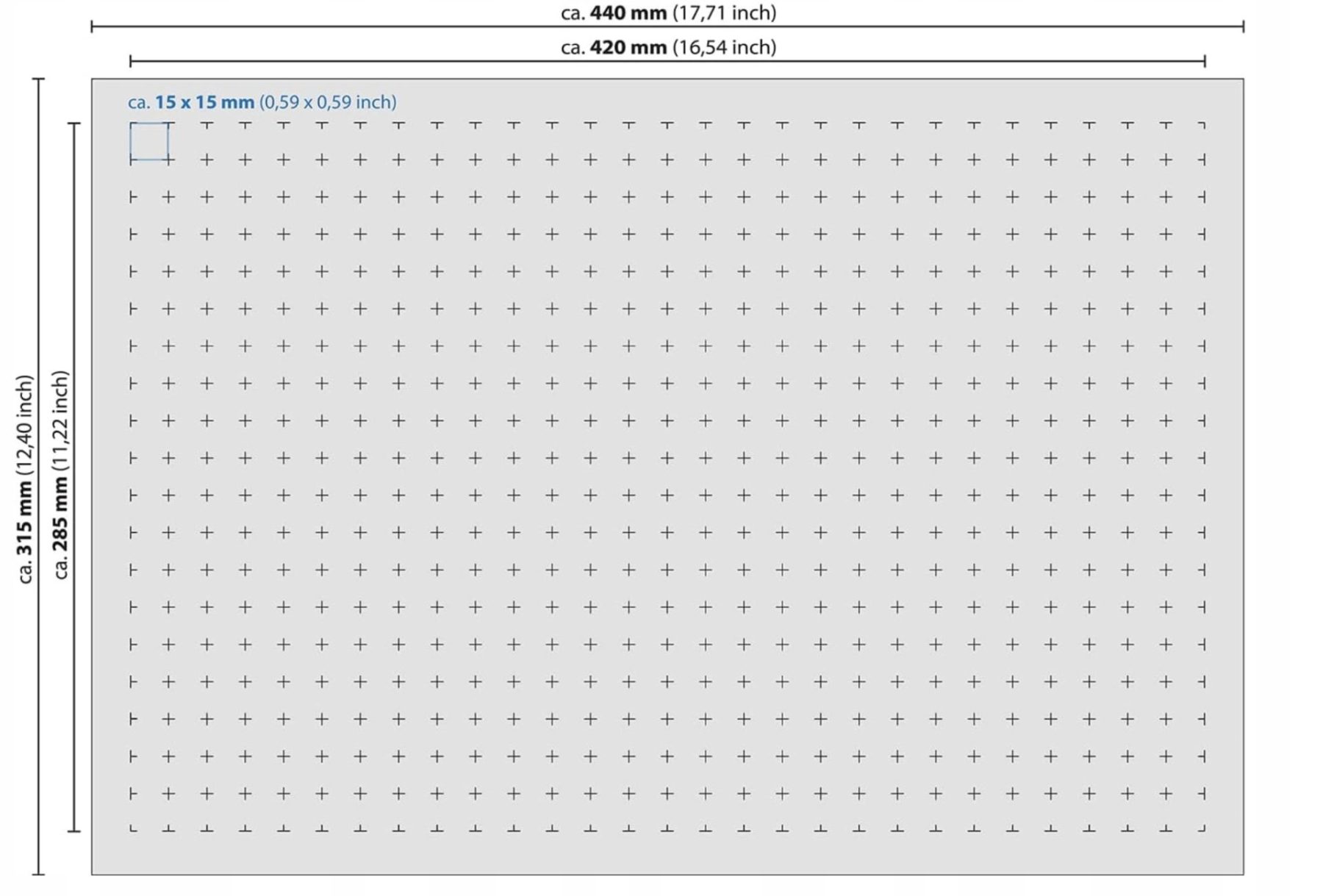 Pianka Rastrowa W Kostce Wkładka Do Walizki Narzędzi Sprzętu 440x315mm 10mm - obrazek 3