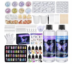 Żywica Epoksydowa 500ml z Utwardzaczem Bez Pęcherzyków Motyl DIY