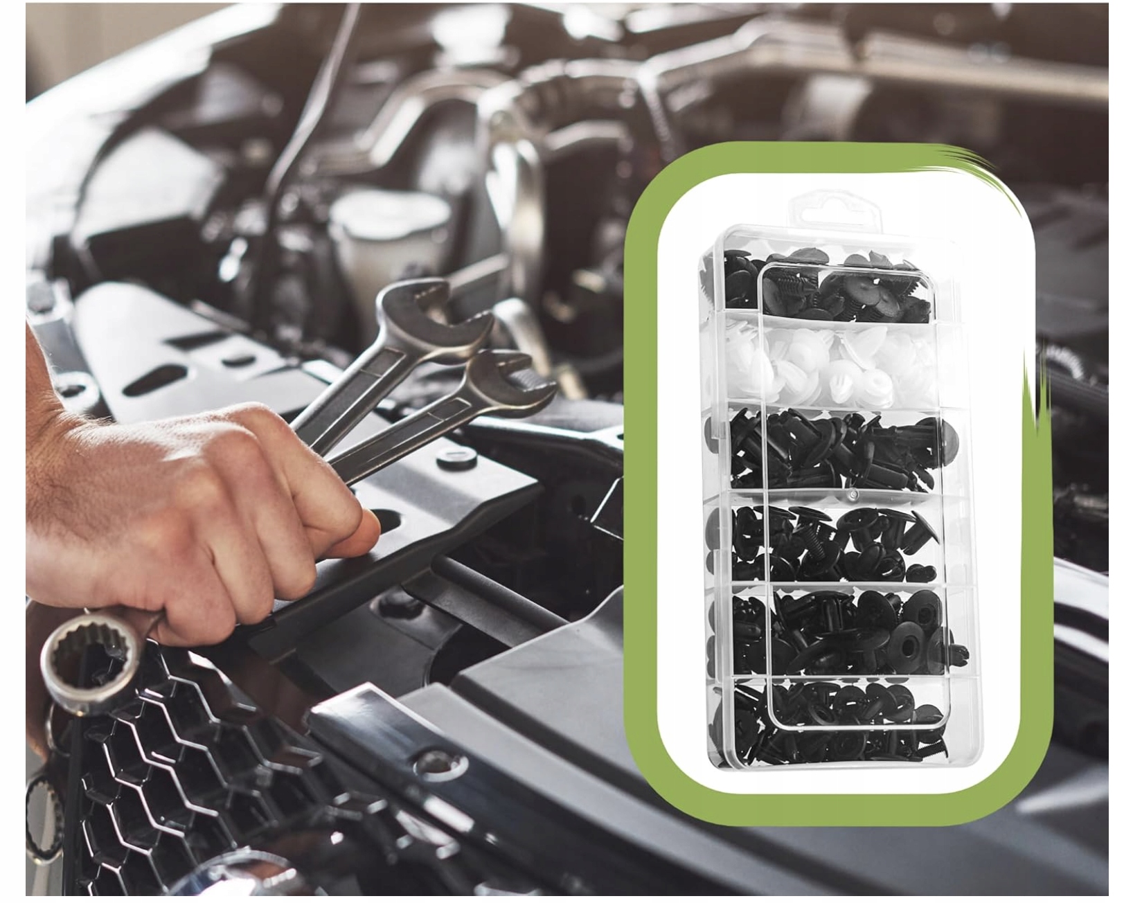 Zestaw 100 Klipsów Samochodowych do Tapicerki Karoserii 6 Rozmiarów - obrazek 4