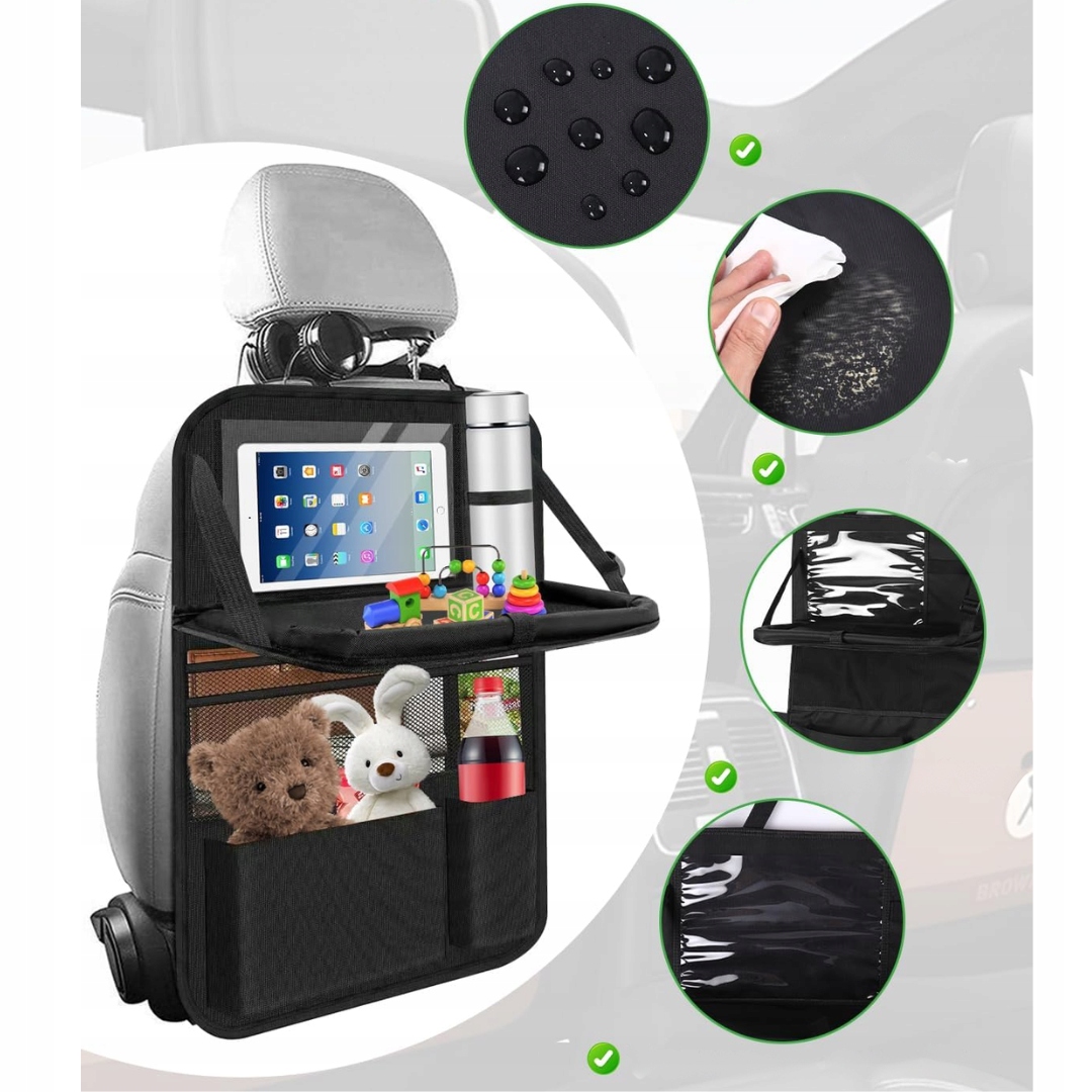 Organizer Samochodowy Ochraniacz Na Fotel Osłona Oparcie Na Tył Siedzenia - obrazek 5