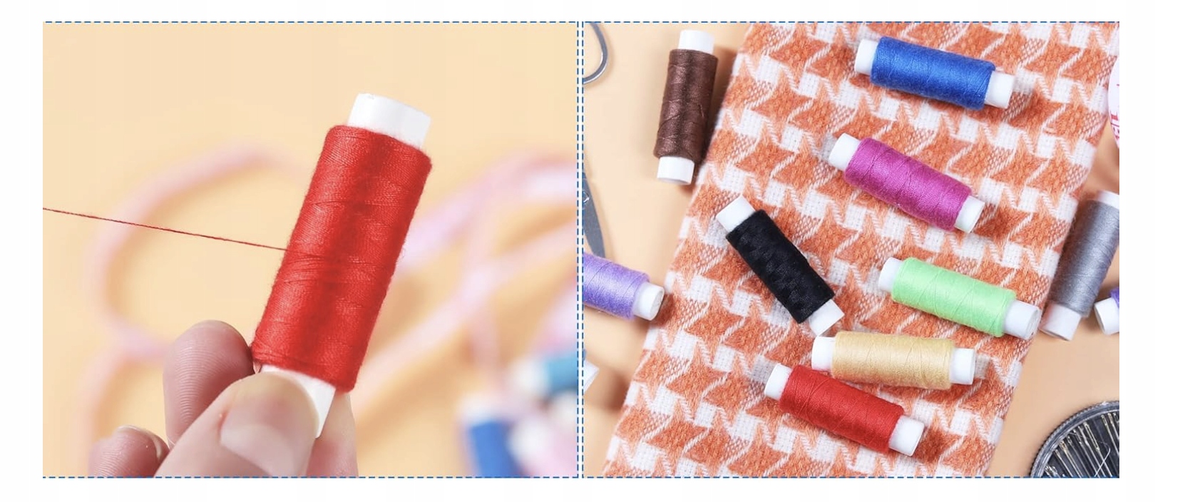 Kompletny Zestaw Do Szycia 86 szt. Mini Podróżny Zestaw Dla Początkujących - obrazek 2