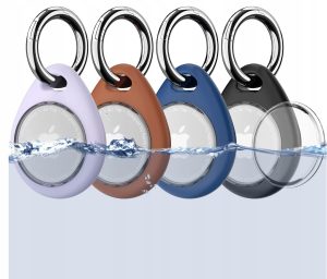 4xEtui Case Na Lokalizator Apple Airtag Brelok Etui ochronne Wielokolorowy