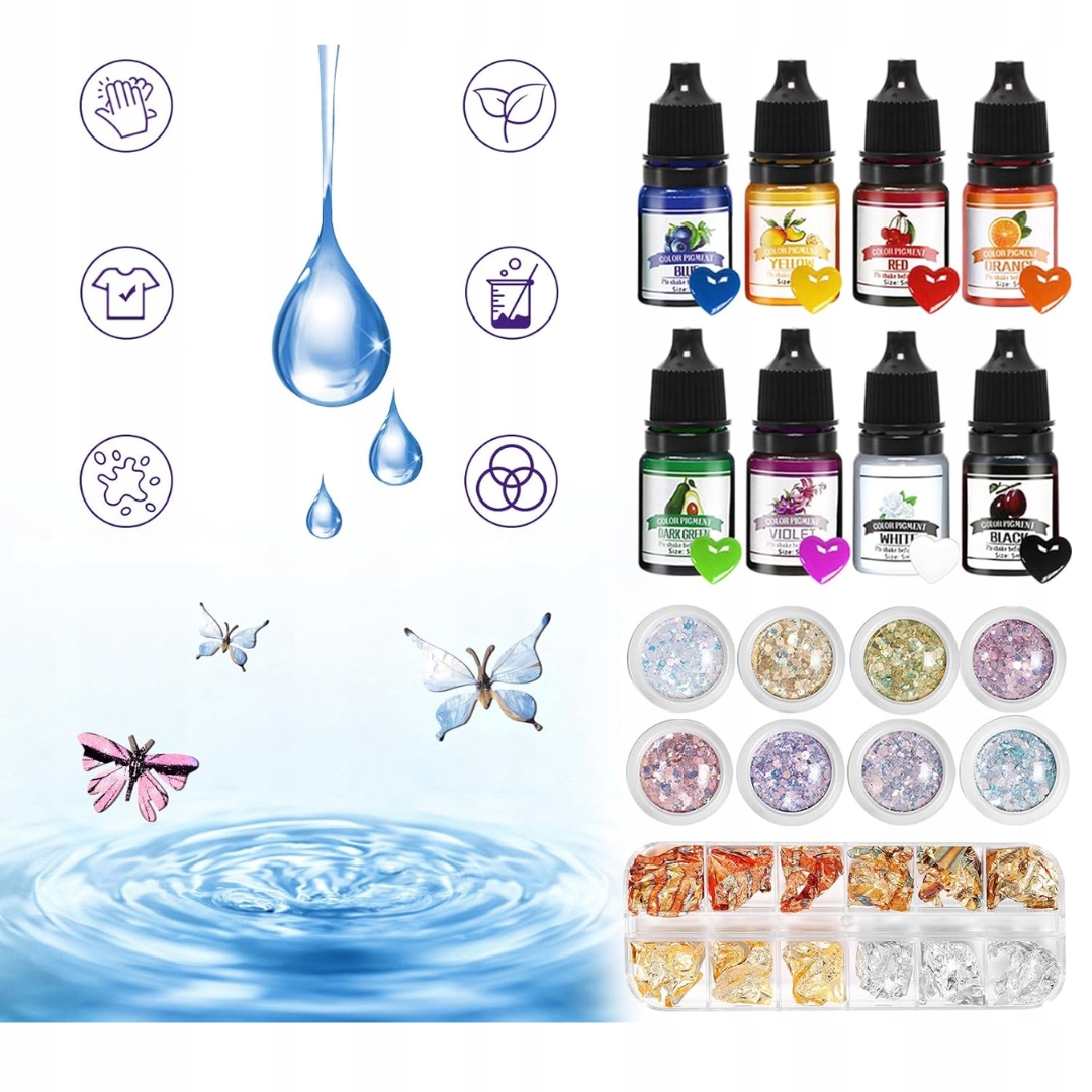 Żywica Epoksydowa 500ml z Utwardzaczem Bez Pęcherzyków Motyl DIY - obrazek 7