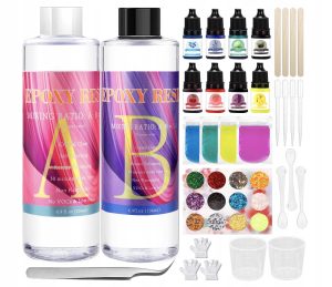 Kompletny Zestaw Żywicy Epoksydowej 2-składnikowej 400 ml do Biżuterii