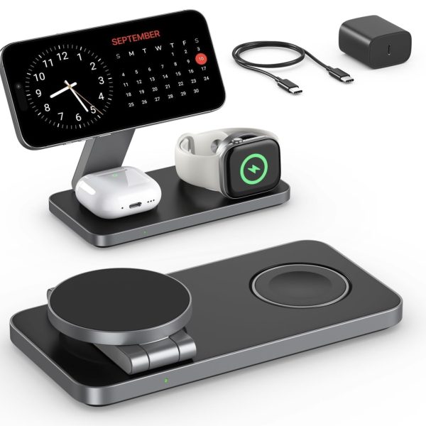Bezprzewodowa Ładowarka Składana 3w1 a 3w1 MagSafe do Apple 15W USB-C