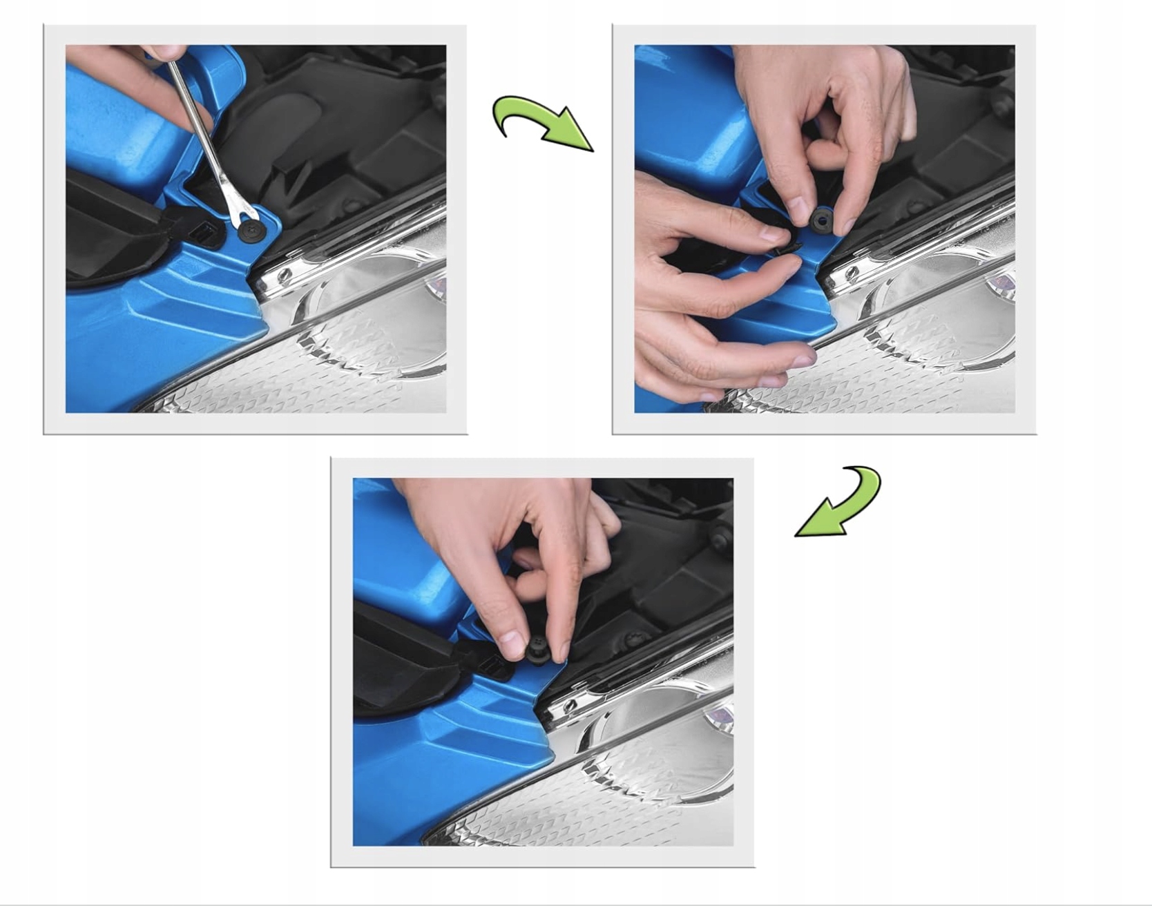 Zestaw 100 Klipsów Samochodowych do Tapicerki Karoserii 6 Rozmiarów - obrazek 6