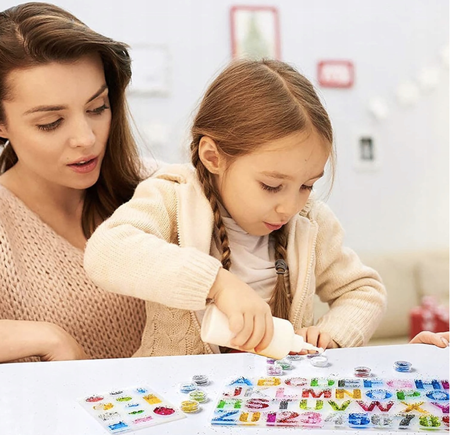 Zestaw Do Odlewania Żywicy Epoksydowej 300 sztuk silikonowe foremki Liter - obrazek 3