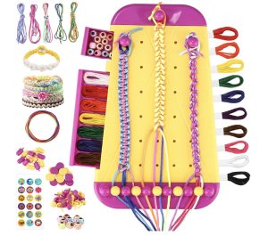 Zestaw Do Robienia Bransoletek Biżuterii z Muliny Duży Dla Dzieci Koraliki