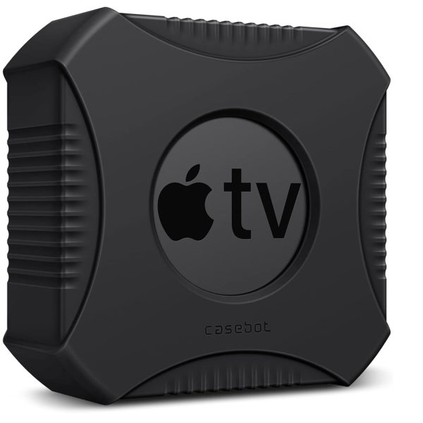 Etui Ochronne Silikonowe Do Apple TV 4K 2021 / Apple TV HD CaseBot Czarne