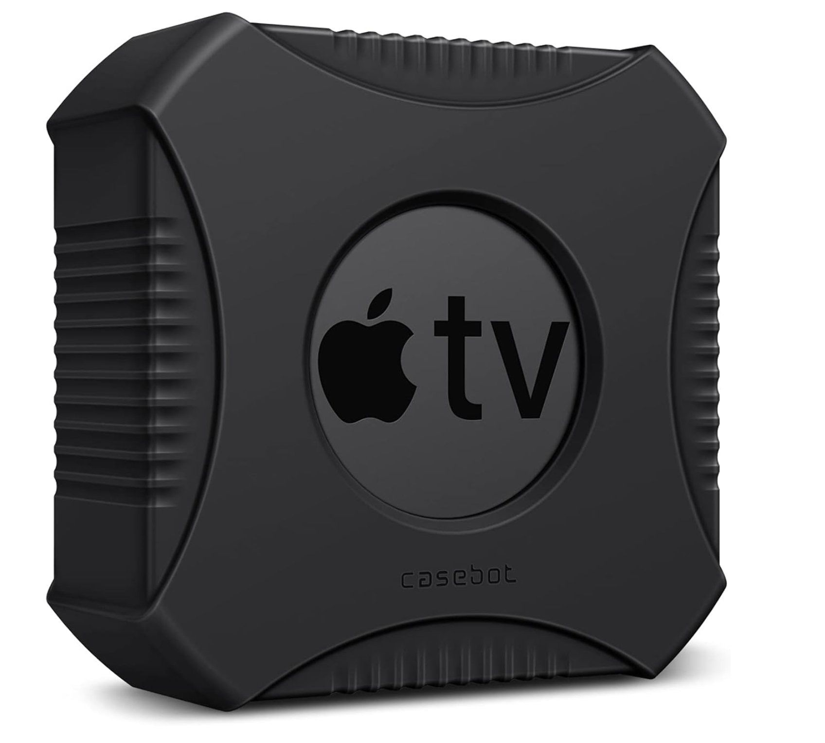 Etui Ochronne Silikonowe Do Apple TV 4K 2021 / Apple TV HD CaseBot Czarne