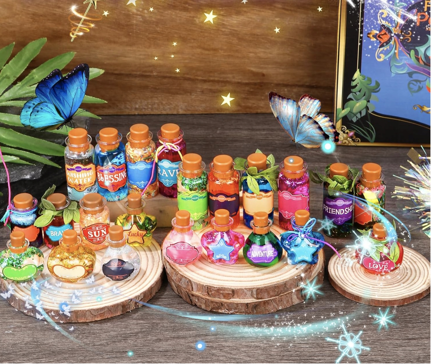 Zestaw Mikstur DIY dla Dzieci 22Kolorowe Eliksiry Naukowe Odkrycia Wróżkowe - obrazek 4