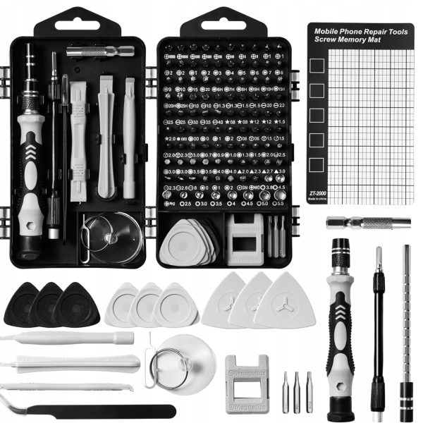 Zestaw Precyzyjnych Wkrętaków 122 Magnetyczne Bity TORX Krzyżak Do Naprawy