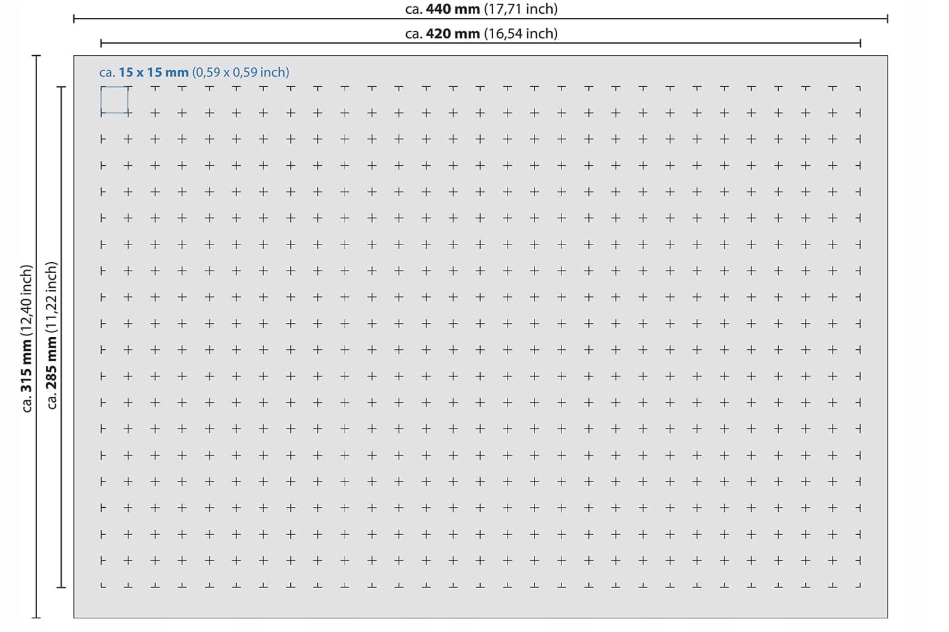 Pianka Rastrowa W Kostce Wkładka Do Walizki Narzędzi Sprzętu 440x315mm 50mm - obrazek 3