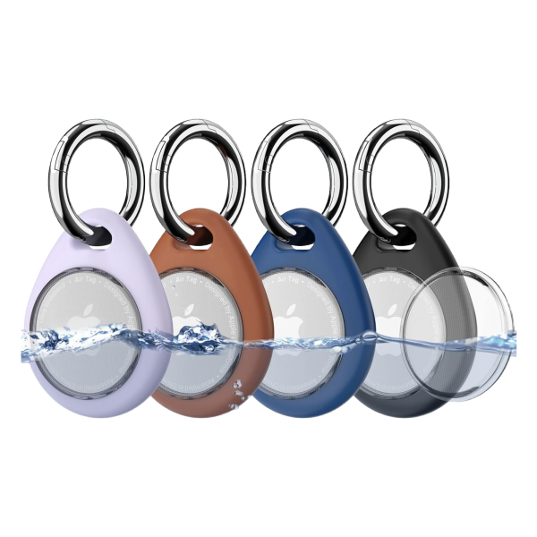 4xEtui Case Na Lokalizator Apple Airtag Brelok Etui ochronne Wielokolorowy