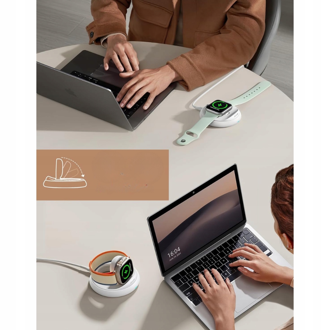 Magnetyczna Składana Ładowarka Podstawka Stacja Ładująca USB-C Przenośna - obrazek 2