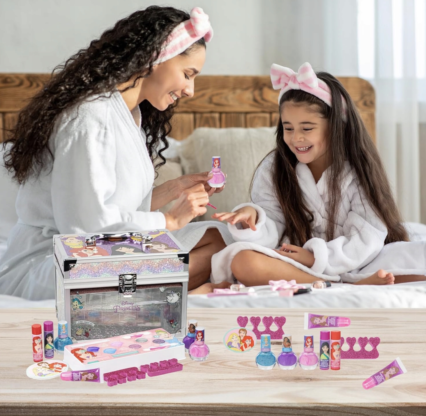 Zestaw Kosmetyczny Dla Dziewczynek Etui Podróżne Błyszczyki Lakier Pędzle - obrazek 4