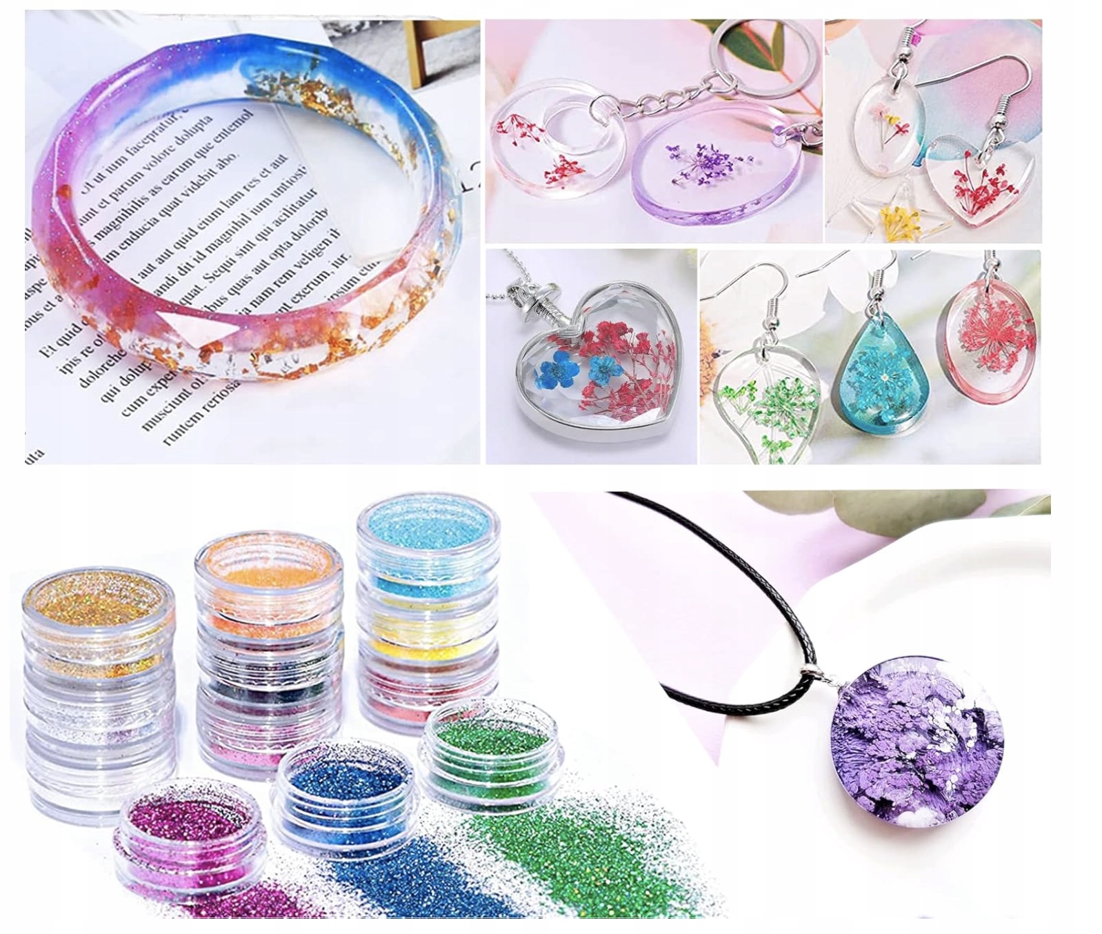 Kompletny Zestaw Żywicy Epoksydowej 2-składnikowej 400 ml do Biżuterii - obrazek 3