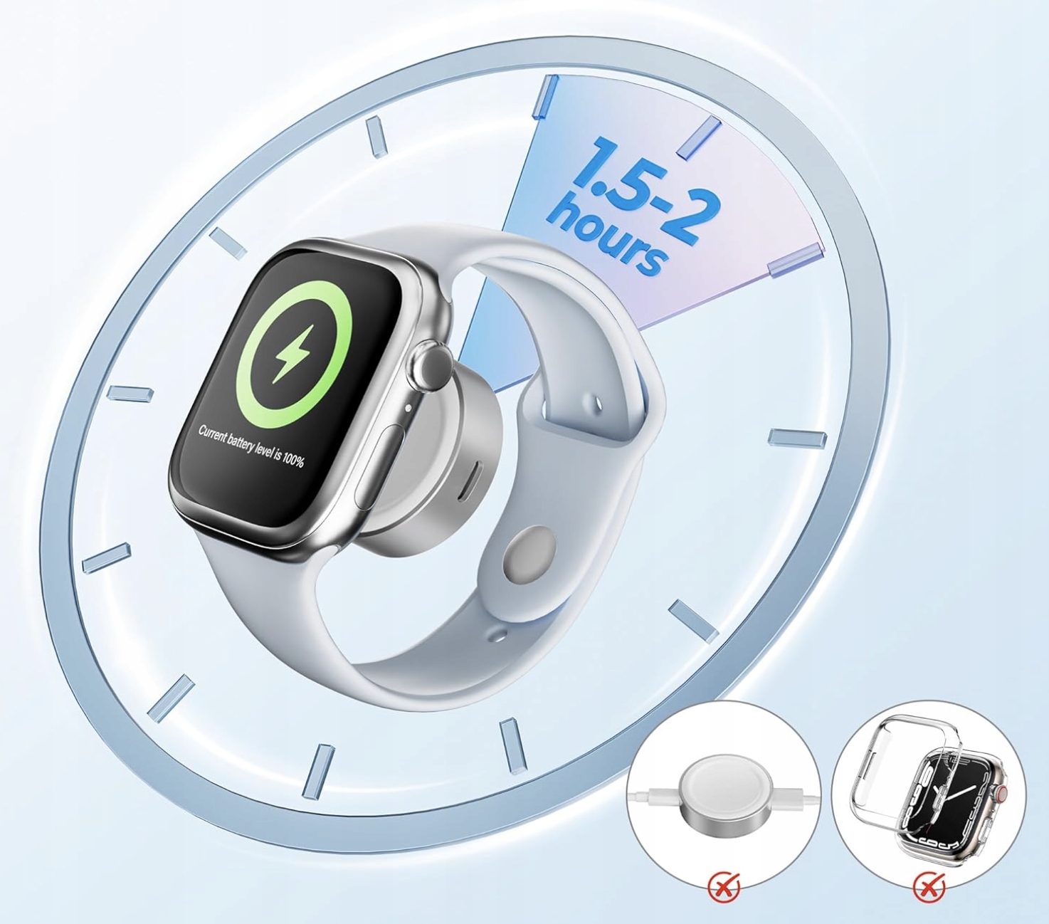 Magnetyczna Ładowarka do Apple Watch USB-C & Lightning Bezprzewodowa - obrazek 4