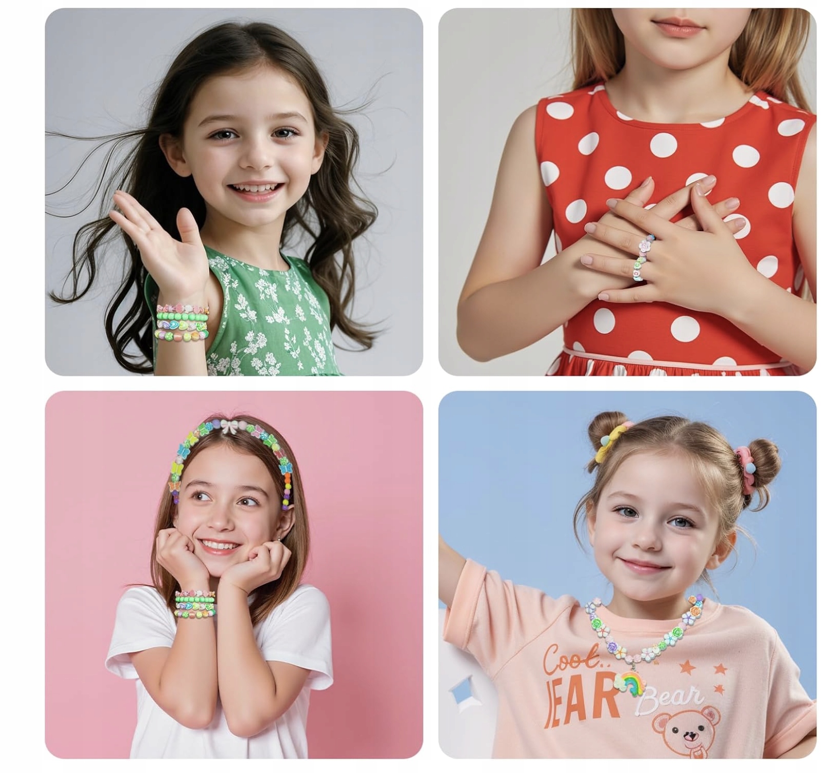 Zestaw do Tworzenia Bransoletek zCharmsami Biżuteria Naszyjnik DIY Koraliki - obrazek 6