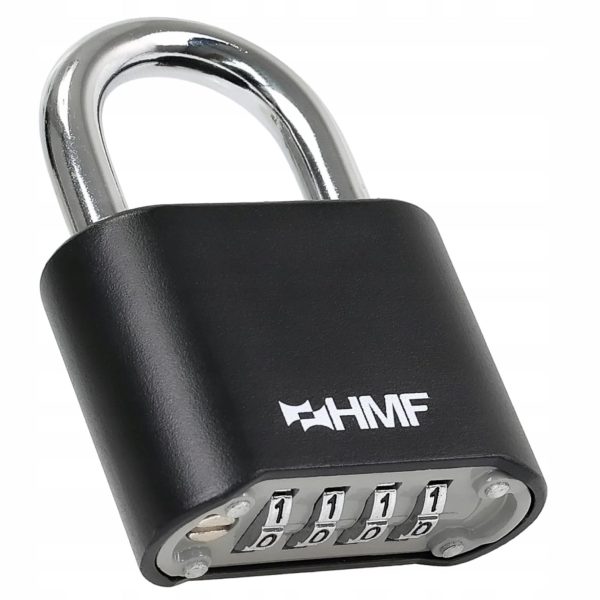 Kłódka Zamek Na Szyfr Czarna Jarzmowa Mocna Solidna Kod Zmienny 25 mm