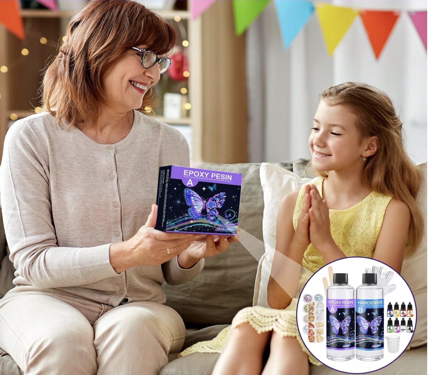 Żywica Epoksydowa 500ml z Utwardzaczem Bez Pęcherzyków Motyl DIY - obrazek 4