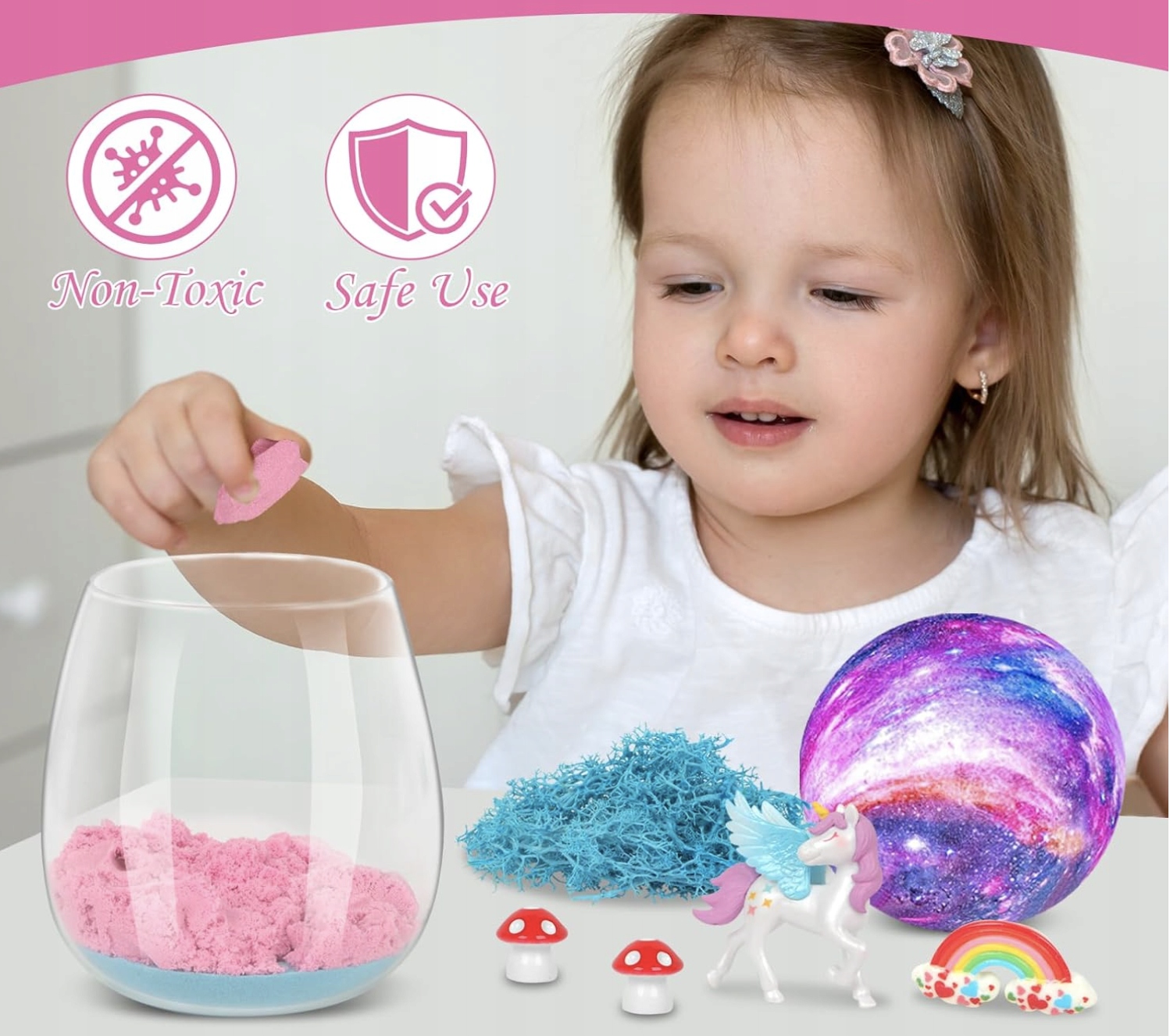 Lampa Księżycowa DIY Akcesoria Do Malowania Terrarium Jednorożec Farbki - obrazek 4