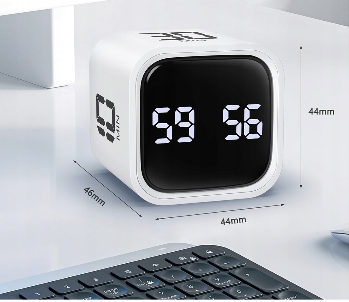 Pomodoro Timer Obrotowy Zegar Cube Timer, 5/10/30/60 Minut I Odliczanie - obrazek 2